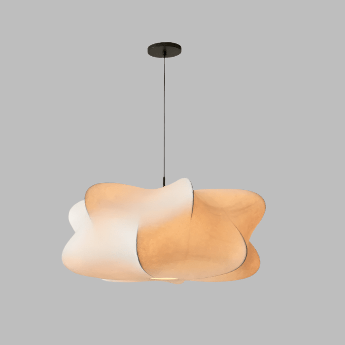 Lampa wisząca Wabi Sabi z jedwabiu Japonia