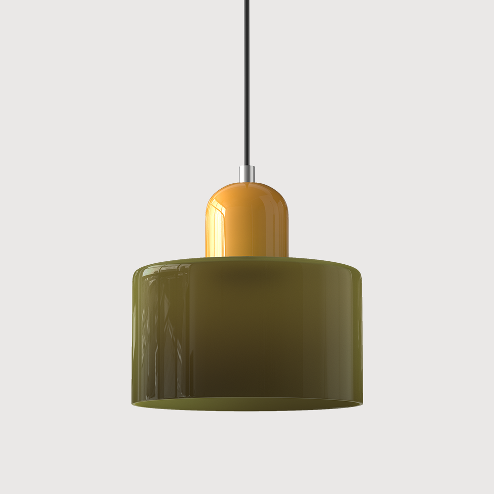 Szklana lampa wisząca Bauhaus