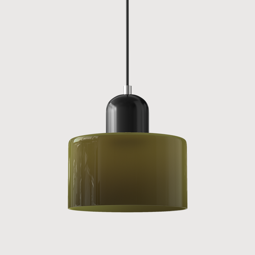 Szklana lampa wisząca Bauhaus