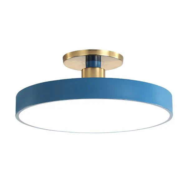 Ronde Flush Mount Light w stylu skandynawskim, akrylowa lampa LED do sypialni, półokrągła lampa sufitowa