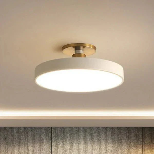 Ronde Flush Mount Light w stylu skandynawskim, akrylowa lampa LED do sypialni, półokrągła lampa sufitowa