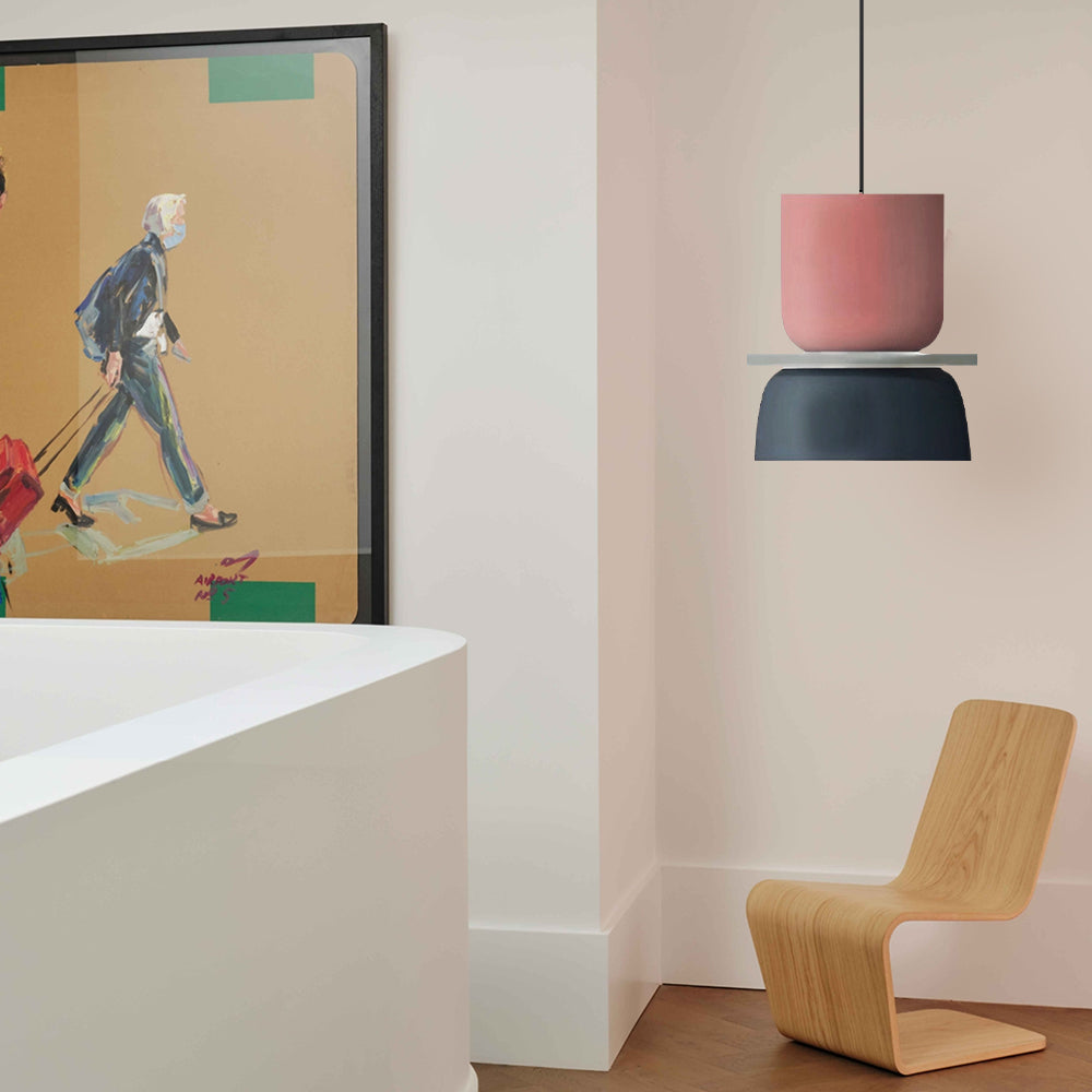 Dulcy Kleurblok Skandynawska Lampa Wisząca