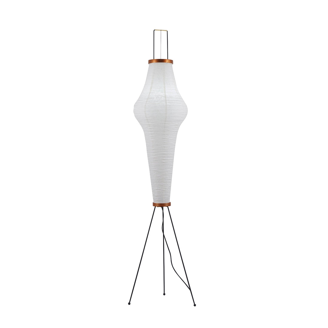 Lampa podłogowa z papieru ryżowego