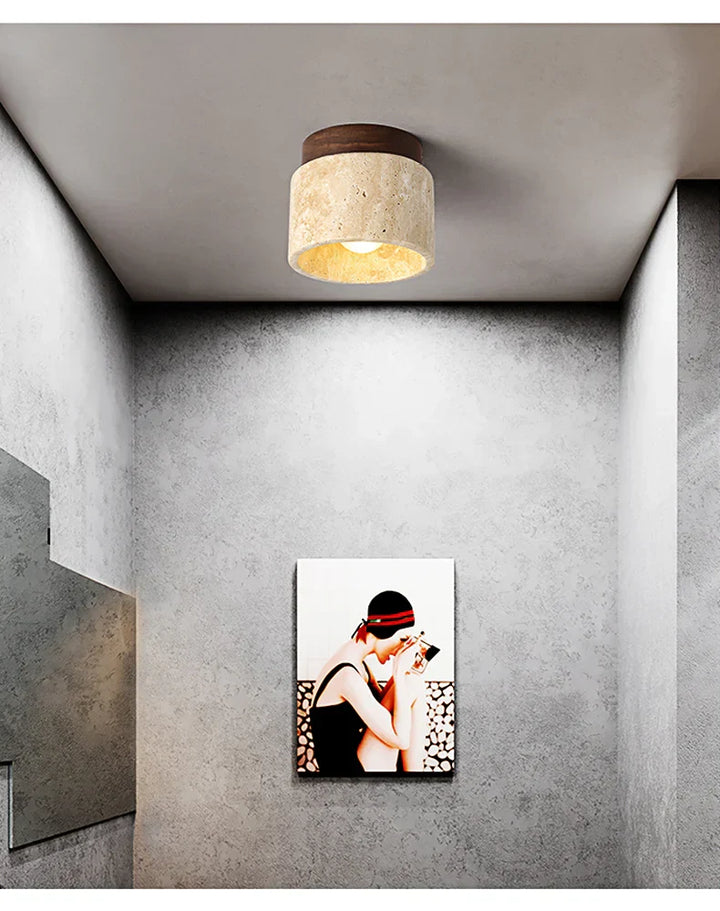 Japońska Kreatywna Lampa sufitowa w stylu kremowym