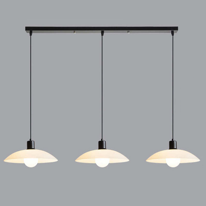 Minimalistyczna Biała Szklana Lampa Wisząca