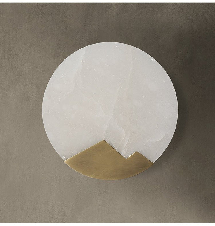 Skandynawska minimalistyczna marmurowa lampa ścienna
