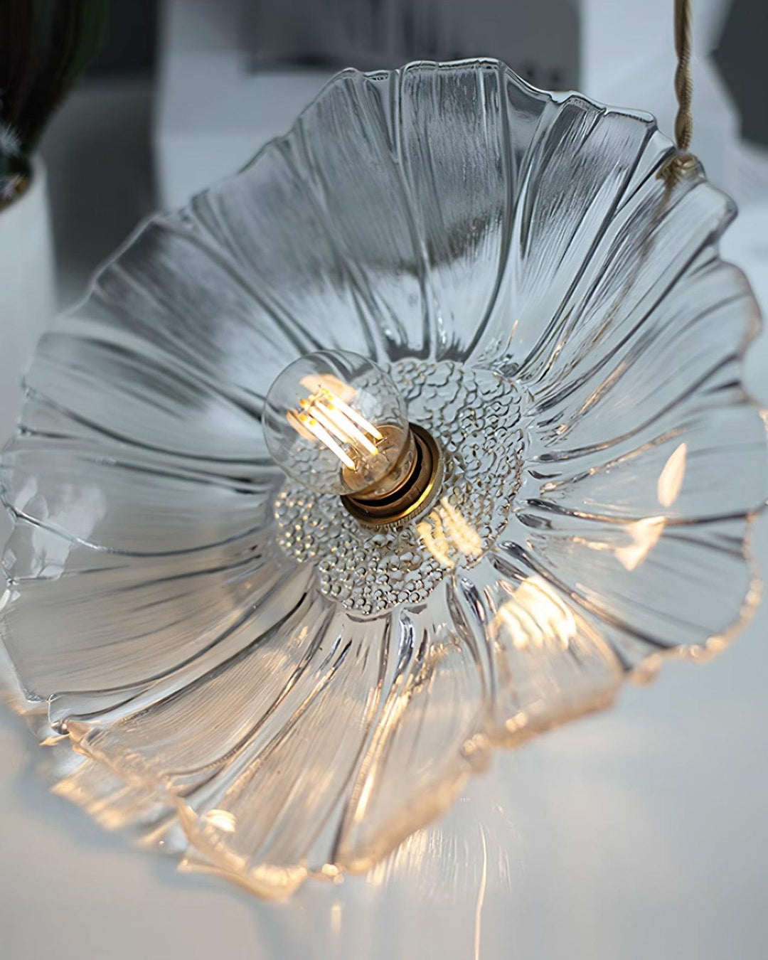 Lampa wisząca szklana Flower