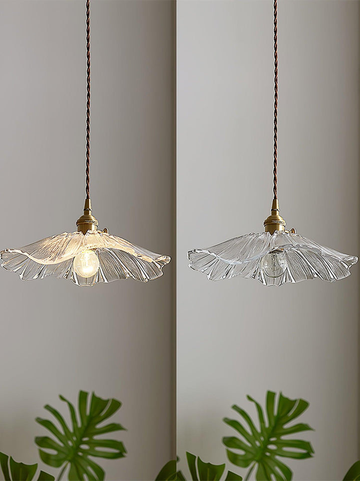 Lampa wisząca szklana Flower