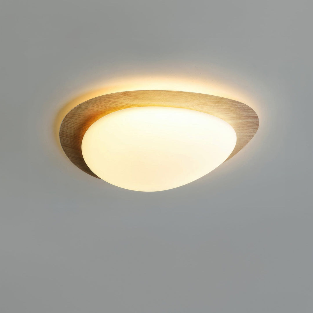 Skandynawska Lampa Sufitowa Pebble Wood Grain