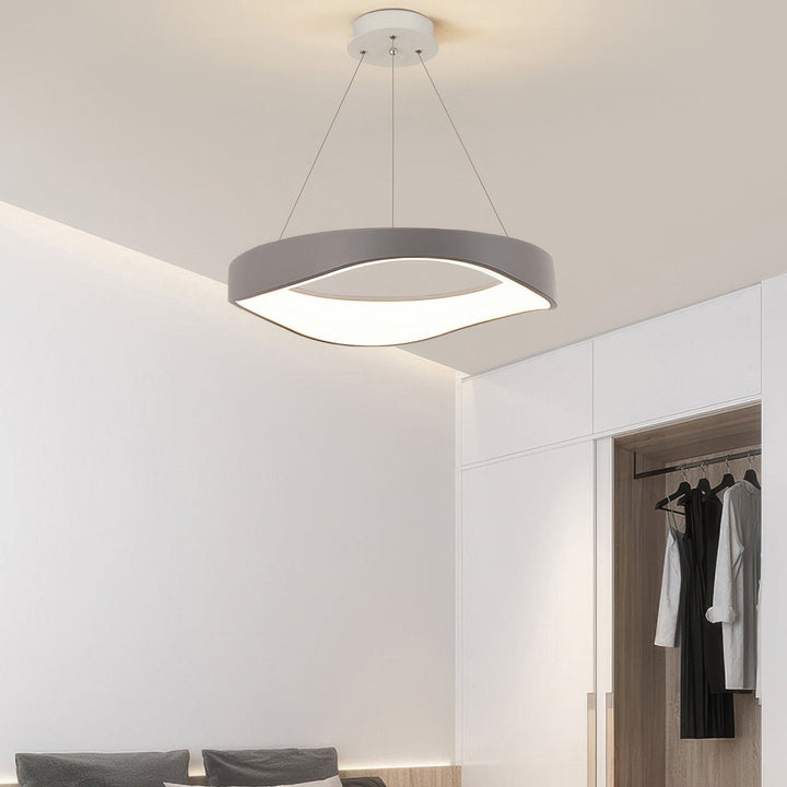 Nowoczesna Okrągła Lampa LED Wisząca do Wszechstronnej Oświetlenia Wnętrz