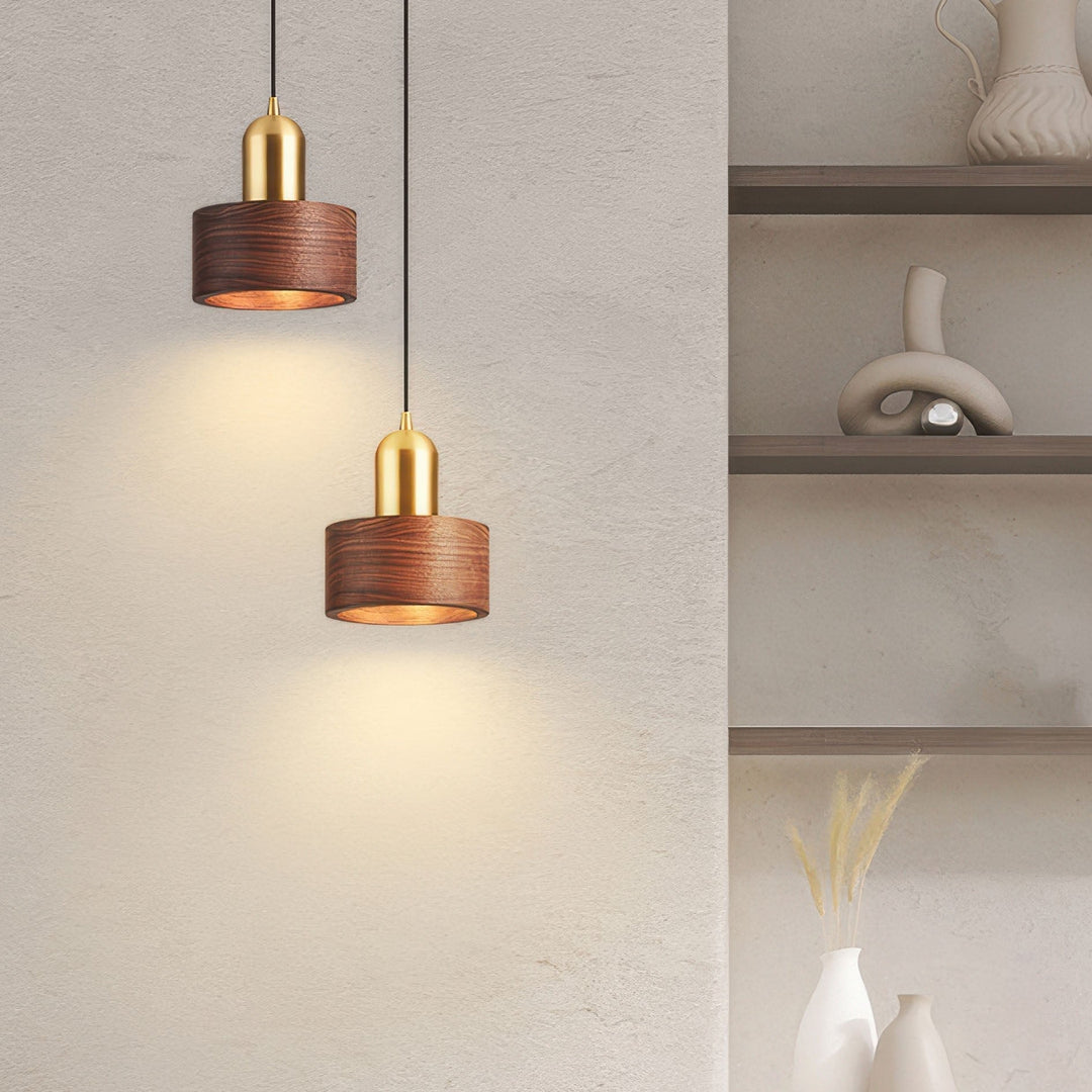 Lampa Wisząca Cylinder w Stylu Japońskim