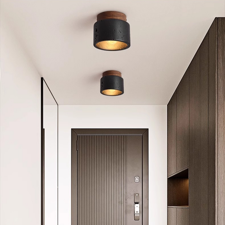 Lampa sufitowa Ascend z kamienia