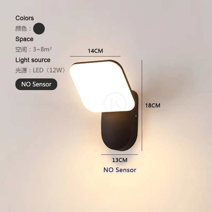 Lampa ścienna LED z czujnikiem ruchu