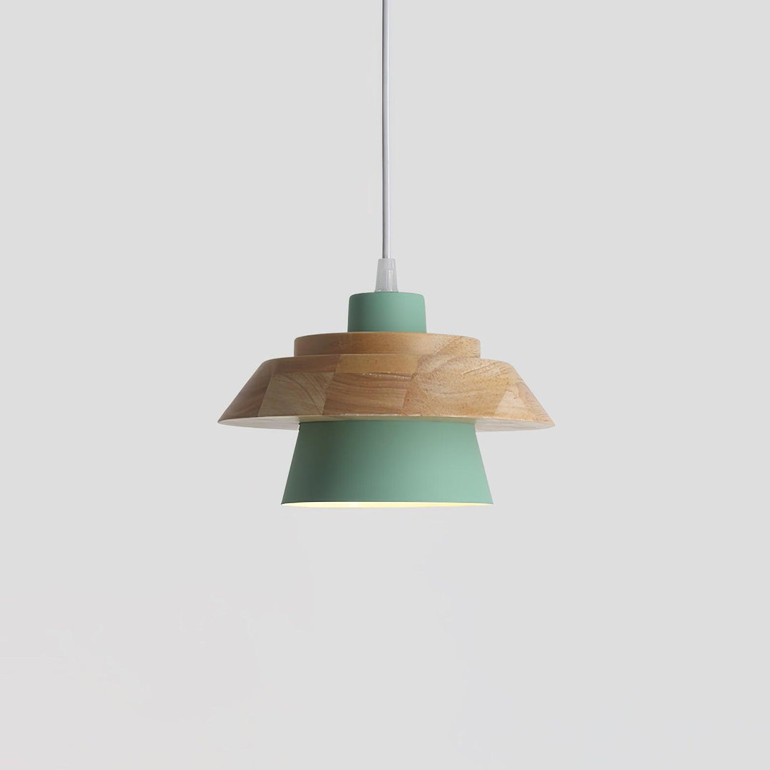 Lampa Wisząca Stenowa Drewniana