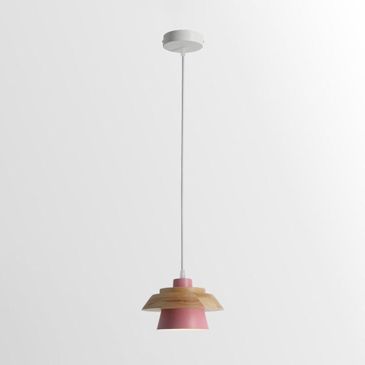 Lampa Wisząca Stenowa Drewniana