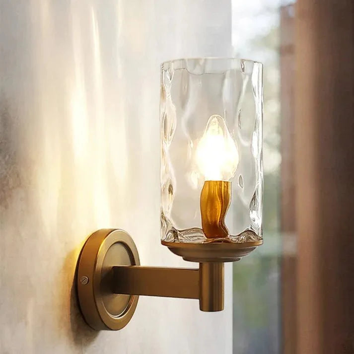 Klasyczna Retro Szklana Lampa Ścienna