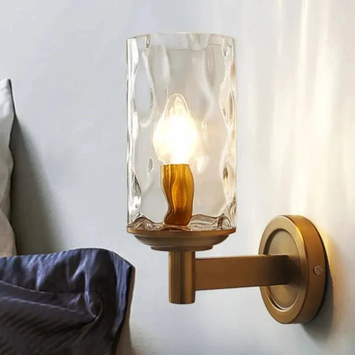 Klasyczna Retro Szklana Lampa Ścienna