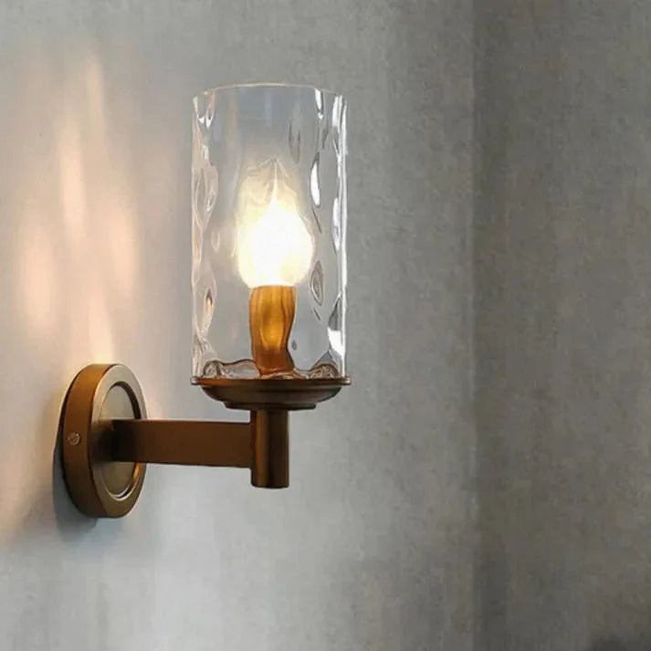 Klasyczna Retro Szklana Lampa Ścienna