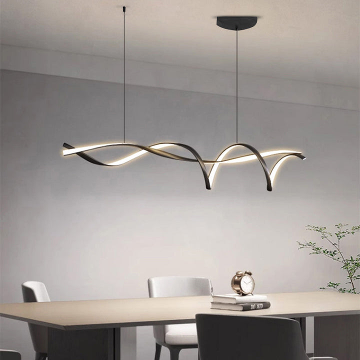 Kreatywna Czarna Nowoczesna Lampa Wisząca LED