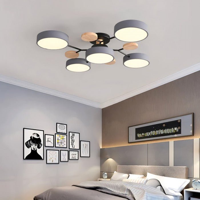 Skandynawska rozgałęziona lampa sufitowa LED