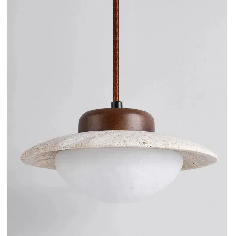 Lampa wisząca Wandmoer z kamienia